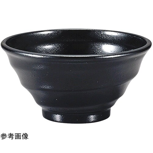 TA13cm 段付鉢 黒石目 31082