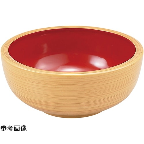 4寸 がんこ浅鉢 白木内朱 450146