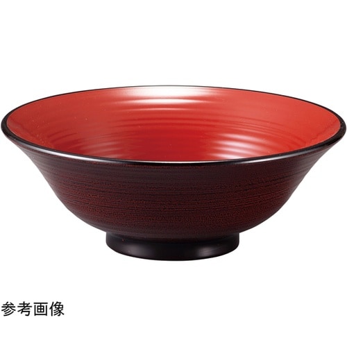 6寸 武蔵鉢(中)溜刷毛目内朱 1201