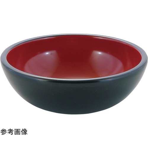 φ180 重ね鉢 黒内朱 4502348