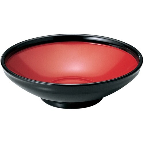 6.5寸 ふる里鉢 黒内朱 450150