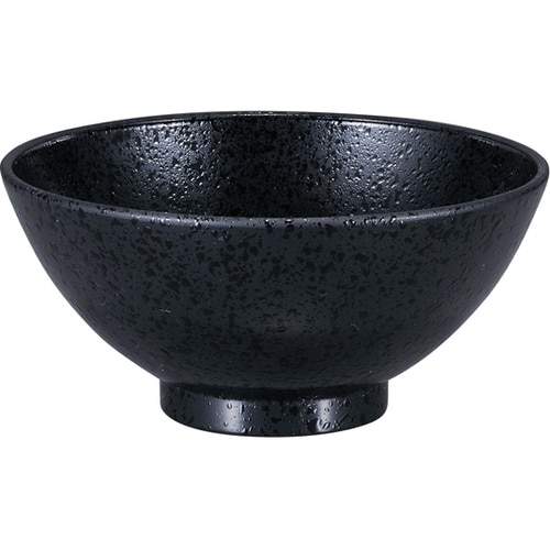 A4寸 七草飯椀 黒石目 3302476