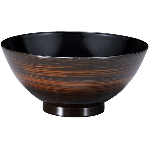 4寸 七草飯椀(小)金冠 内黒 4100