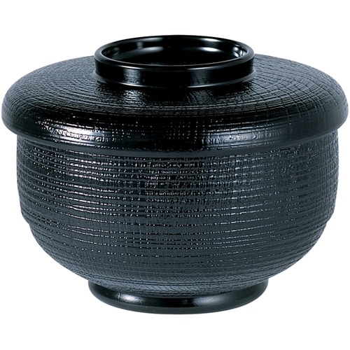 (A)助六飯器(蓋親)黒セット 3902