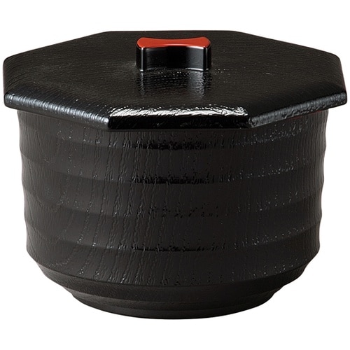 元禄木目飯器(蓋親)蓋黒天朱 親黒(内朱