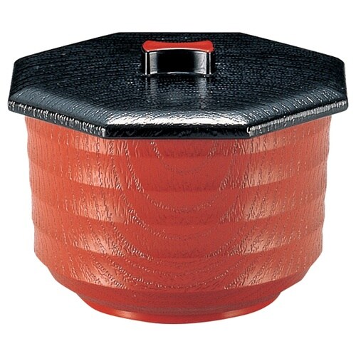 元禄木目飯器(蓋親)蓋黒天朱親朱(内朱