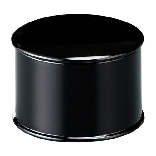 TA縁高飯器 黒(内黒)(蓋親)2度塗