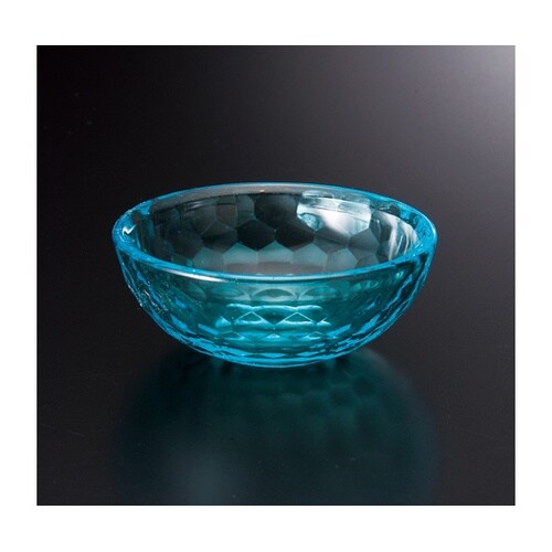 AC φ70鉢 亀甲カット ブルー(全面