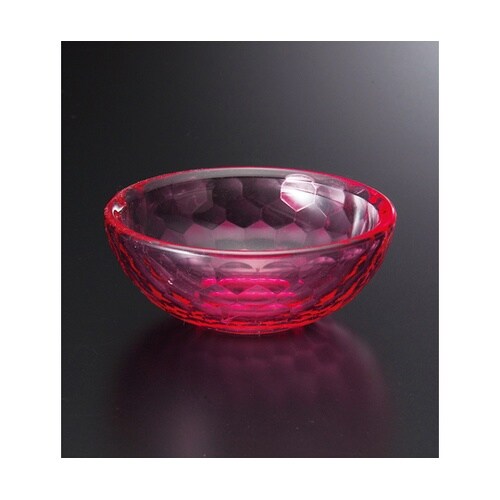 AC φ70鉢 亀甲カット レッド(全面