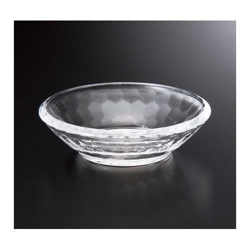 AC φ80皿 亀甲カット 透明(全面塗