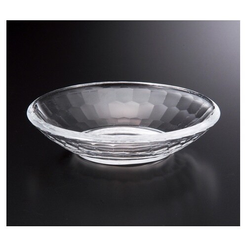 AC φ97皿 亀甲カット 透明(全面塗
