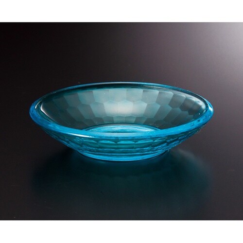 AC φ97皿 亀甲カット ブルー(全面