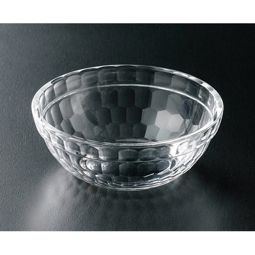 PCT φ113 亀甲重ね丸鉢 透明 8
