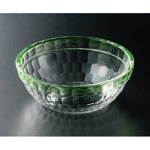 PCT φ113 亀甲重ね丸鉢 グリーン