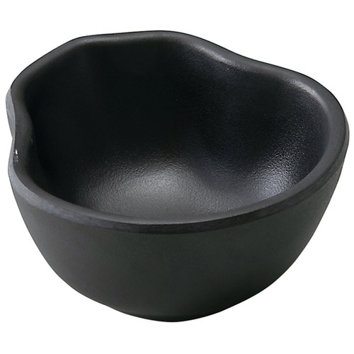 メラミン ひさご鉢(九)黒マット 803