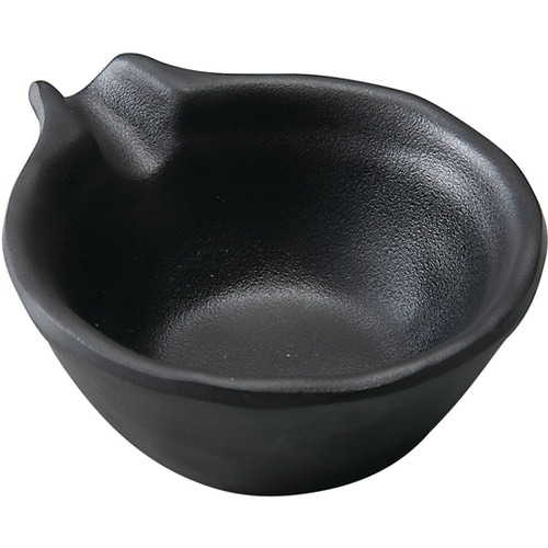 メラミン 片口鉢(九)黒マット 8030