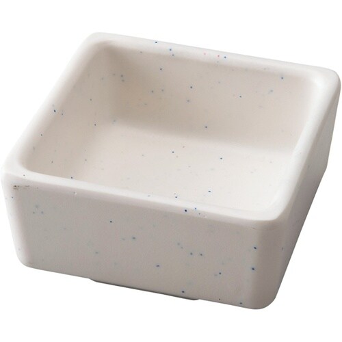 メラミン 角鉢(九)粉引 8030428