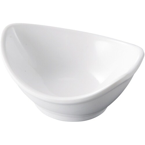 メラミン 9.5 雅ひとひら小鉢 白グロ