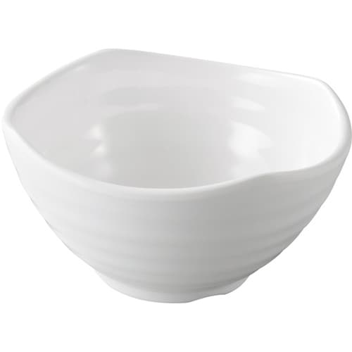 メラミン φ10.5 四ツ山深丸小鉢 白