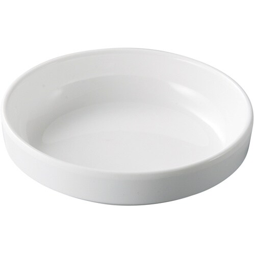 メラミン φ11.3 雅切立小皿 白グロ