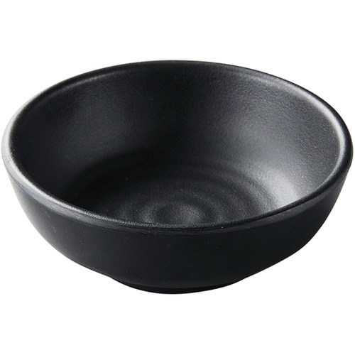 メラミン 9.9 ひねり ウズ丸小鉢 黒