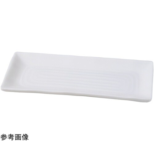 26cm 渦焼き物長皿(中)白グロス 8