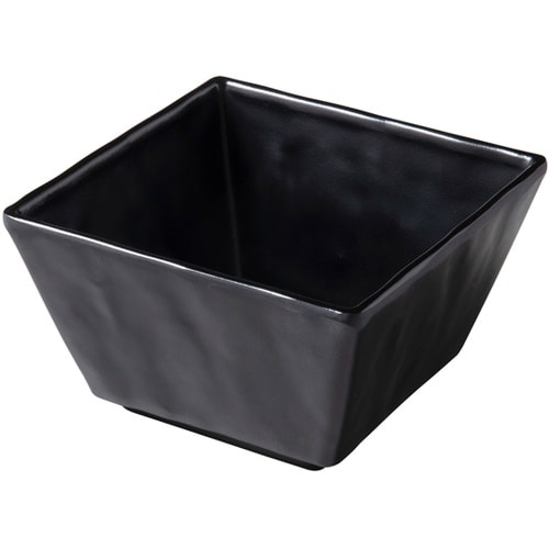 13cm スクエア角鉢 黒マット 833
