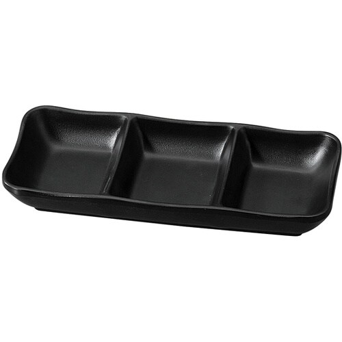 メラミン 19.4 ひねり隅丸三ッ切皿