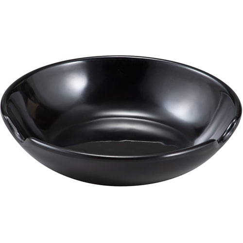 メラミン 13cm ブラック丸皿・箸置き