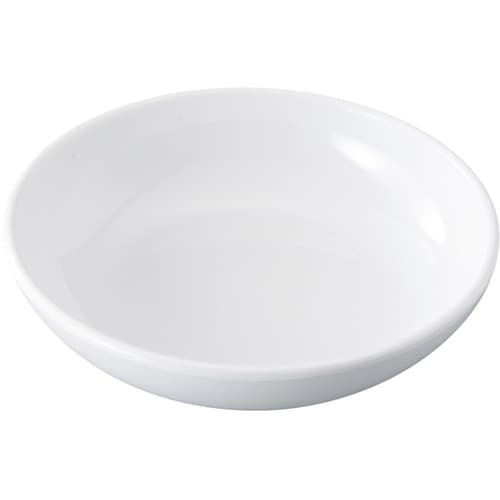 メラミン φ15.0 雅丸多用皿 白グロ