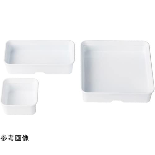 バイキングプレート 1ツ切角鉢 ホワイト