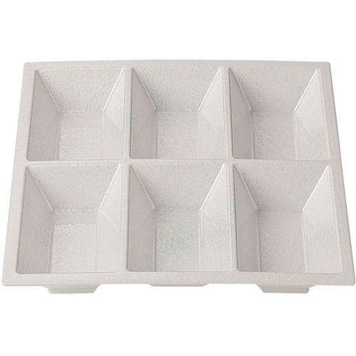 8.5寸 ABS六ッ仕切 ホワイトアクア