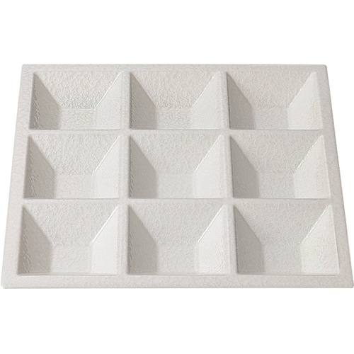 8.5寸 松花堂用九ツ仕切 ホワイトアク