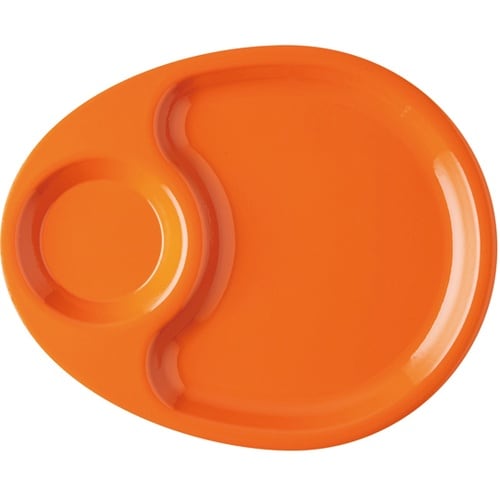 耐熱269 エッグプレート オレンジ(裏