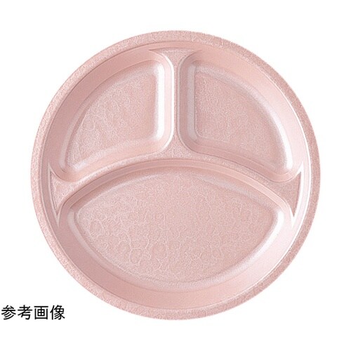 耐熱23cm 丸プレートピンクアクア(裏