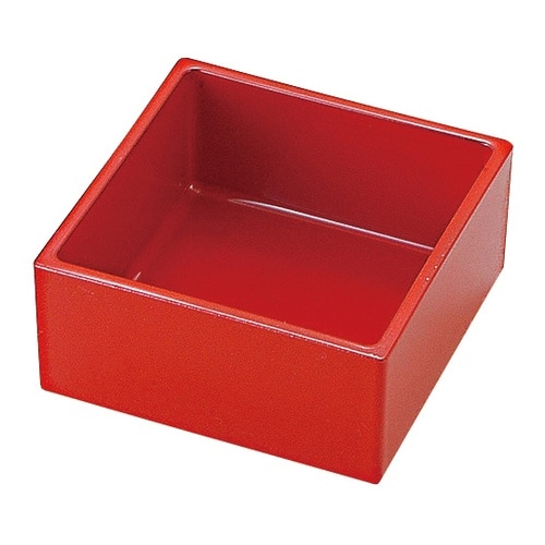 A 69角小箱(玉手重用)赤(二度塗り)