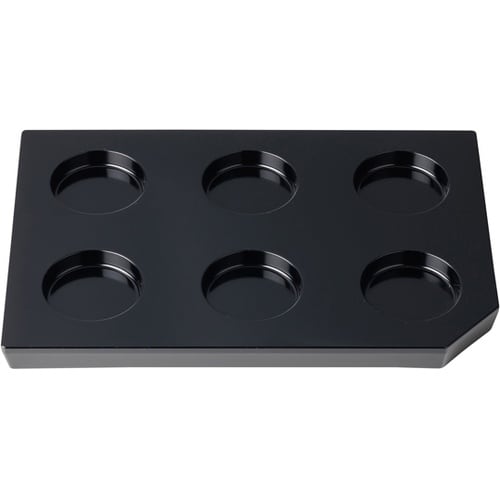 耐熱サークルシックスプレート ブラック(