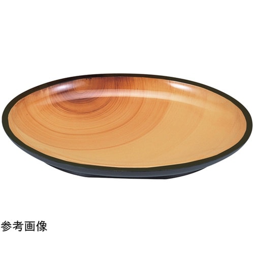 9寸 小判深盛皿 香林 底黒(全面塗)