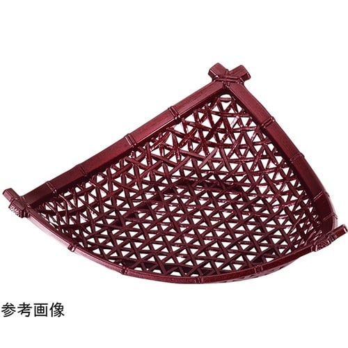 5.5寸 やすらぎ三角皿 茶パール 51