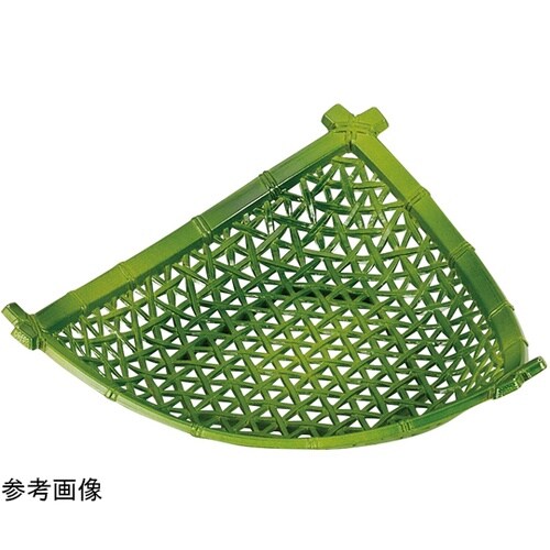 7寸 やすらぎ三角皿 若竹 512724