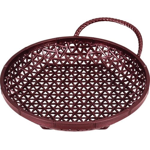 6.5寸 やすらぎ丸カゴ 茶パール 51