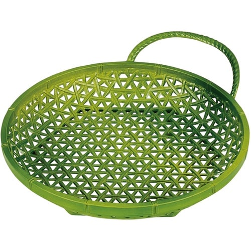 6.5寸 やすらぎ丸カゴ 若竹 5127