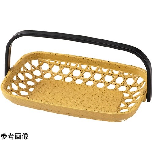 6.5寸 長角手提カゴ ゴマ竹 5520
