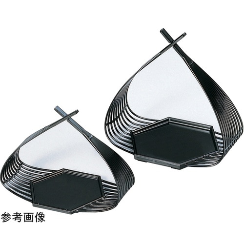 六角篭盛器(大)黒155 5500584