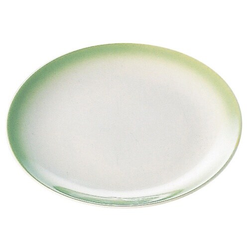 5.5京篭用丸陶皿 グリーン吹 9701