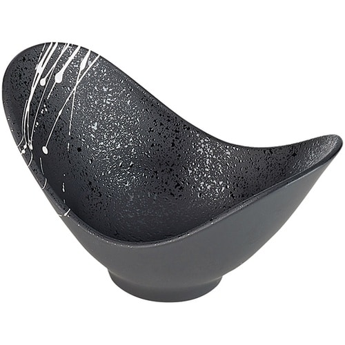 優彩鉢 黒タタキ白乱糸 50023955