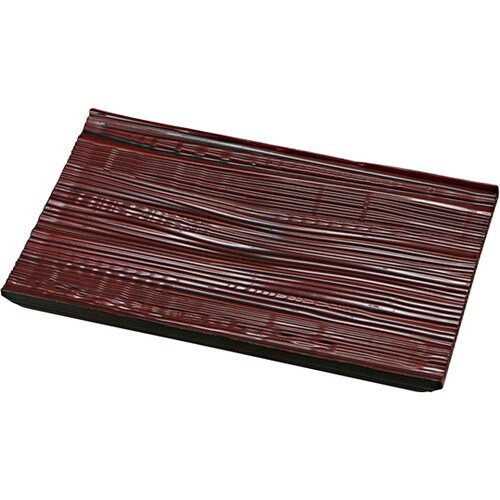 流木盛皿(中)溜塗 270*158*22