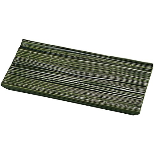 流木盛皿(小)織部塗270*124*22