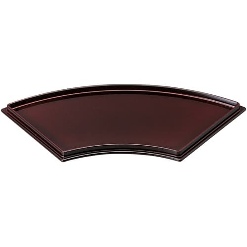 扇面皿 溜/黒天朱 55002450