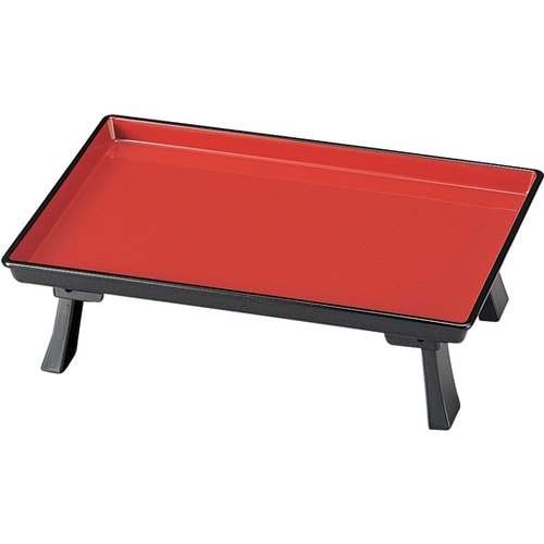 7寸 ミニ膳 朱(折足式) 510118